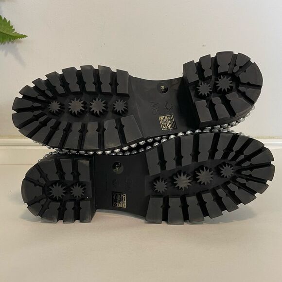 Stuart Weitzman Soho Pearl Chelsea Leather Boots Size 10 Black NWOT‎ - Picture 10 of 12